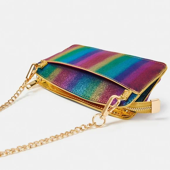 😺BETSEY JOHNSON Rainbow Bright Butterfly Crossbody - Picture 2 of 10